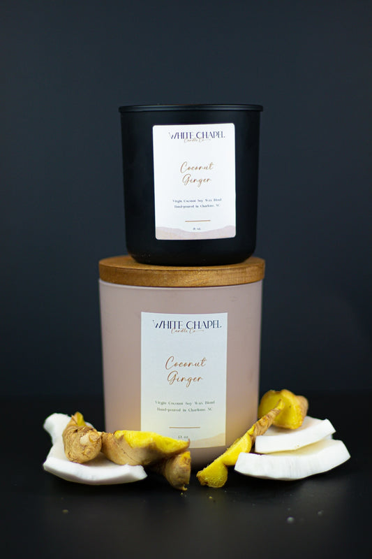 Coconut Ginger Wood Wick Candle